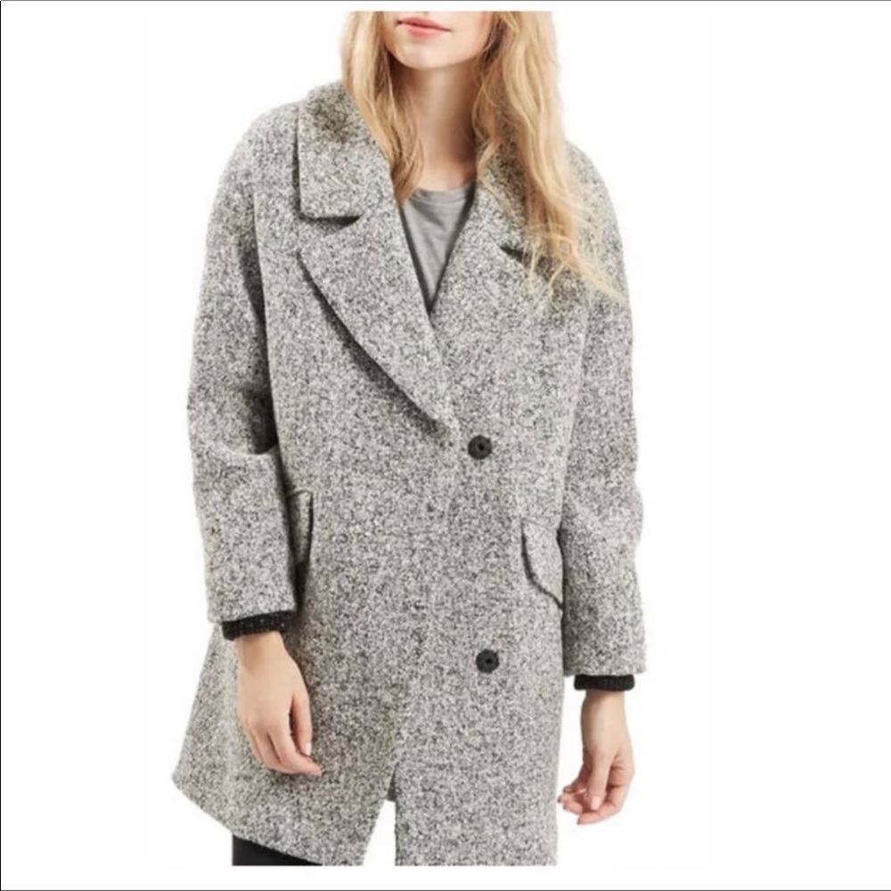 Topshop Amelia Slouch coat size 4